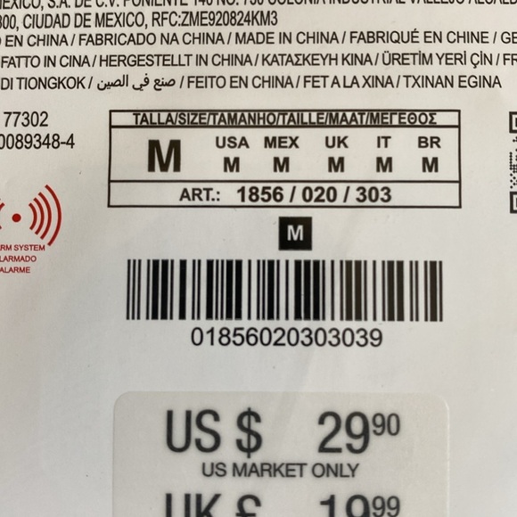 NWT. Zara Golden Leather cord necklace. Circular metal pendant. - Picture 8 of 8